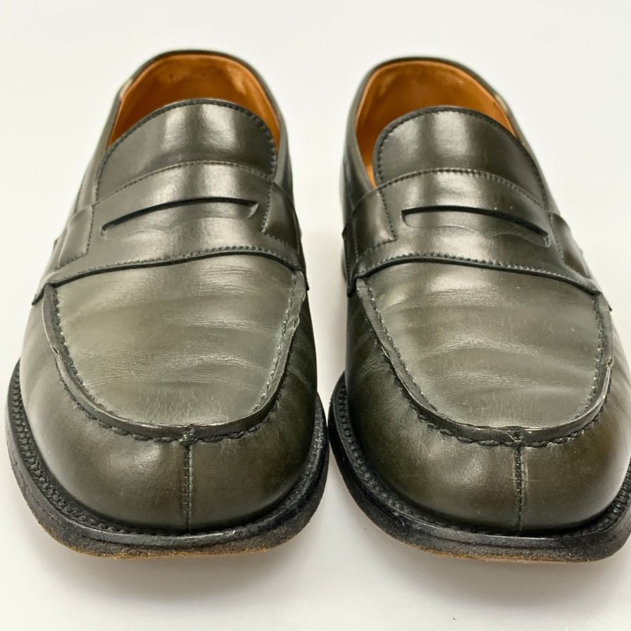 ジェイエムウエストン レザーシューズ 180 シグニチャーローファー ハンターグリーン メンズ サイズ5.5C グリーン J.M. WESTON 約24.0cm【AFD13】