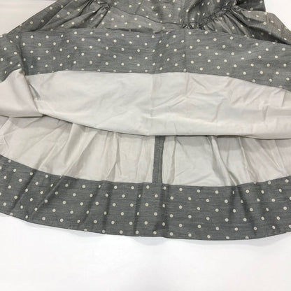 美品◆フォクシー ニューヨーク ワンピース ドット 水玉 28868 グレー レディース サイズ40 FOXEY NEW YORK 【AFB10】
