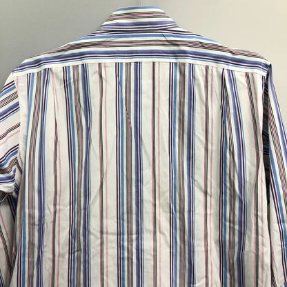 中古◆ポロ ラルフローレン ボタンダウンシャツ 90S クラシックフィット ストライプ マルチカラー メンズ サイズM Polo Ralph Lauren 【AFB5】