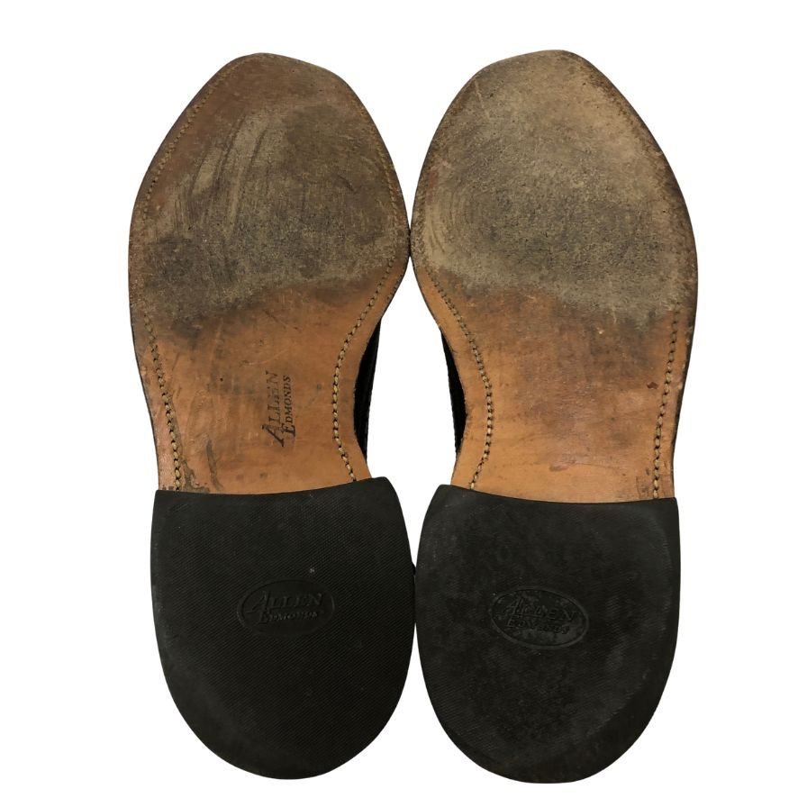 アレンエドモンズ レザーシューズ ロングウィング グレインレザー ブラック メンズ サイズUS8D Allen Edmonds 約26.0cm【TMP1】