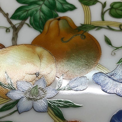 エルメス シエスタ ディーププレート 花柄 総柄 約19.5㎝ HERMES【AFI28】【中古】