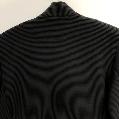 中古◆イッセイミヤケ 一つボタンショートジャケット IM81KD033 レディース サイズ2 ブラック ISSEY MIYAKE 【AFB33】