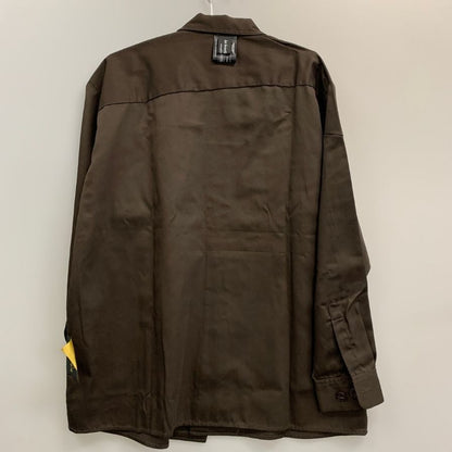 極美品◆アンダーカバー×ディッキーズ UC1F4402 ワークシャツ TCツイル ブラウン サイズ3 メンズ Dickies UNDERCOVER 【AFB22】