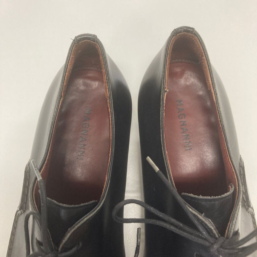マグナーニ ドレスシューズ カーフレザー オパンケ製法 15440 メンズ サイズ40 ブラック MAGNANNI 約25.0cm【AFC8】