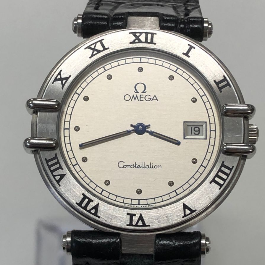 オメガ コンステレーション クオーツ デイト 白文字盤 Cal.1379 OMEGA Constellation【AFI9】