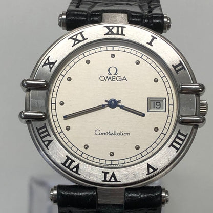 オメガ コンステレーション クオーツ デイト 白文字盤 Cal.1379 OMEGA Constellation【AFI9】