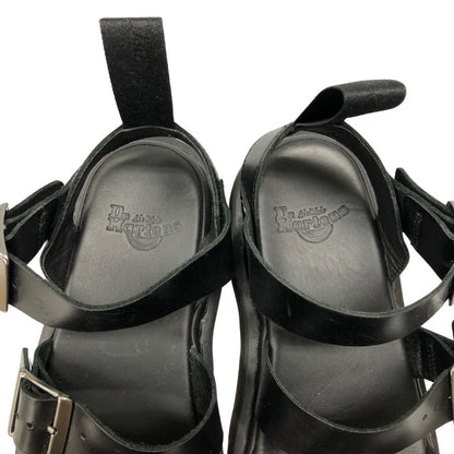 ドクターマーチン レザーサンダル グリフォン ブラック UK6 メンズ Dr.Martens GRYPHON 約24.5cm【AFC47】