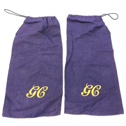 ジョージ クレバリー レザシューズ チャッカブーツ カーフ 8404-12 メンズ サイズ8E ブラック George Cleverley ブーツ 約26.5cm【LA】【中古】
