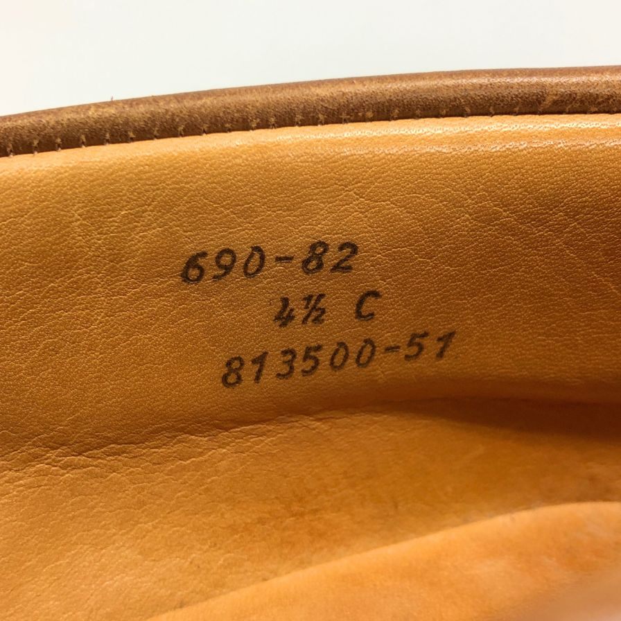 ジェイエムウエストン レザーシューズ ヨット ダービー 690 ロシアンカーフ ブラウン 4.5C  J.M.WESTON 約26.0cm【AFC6】