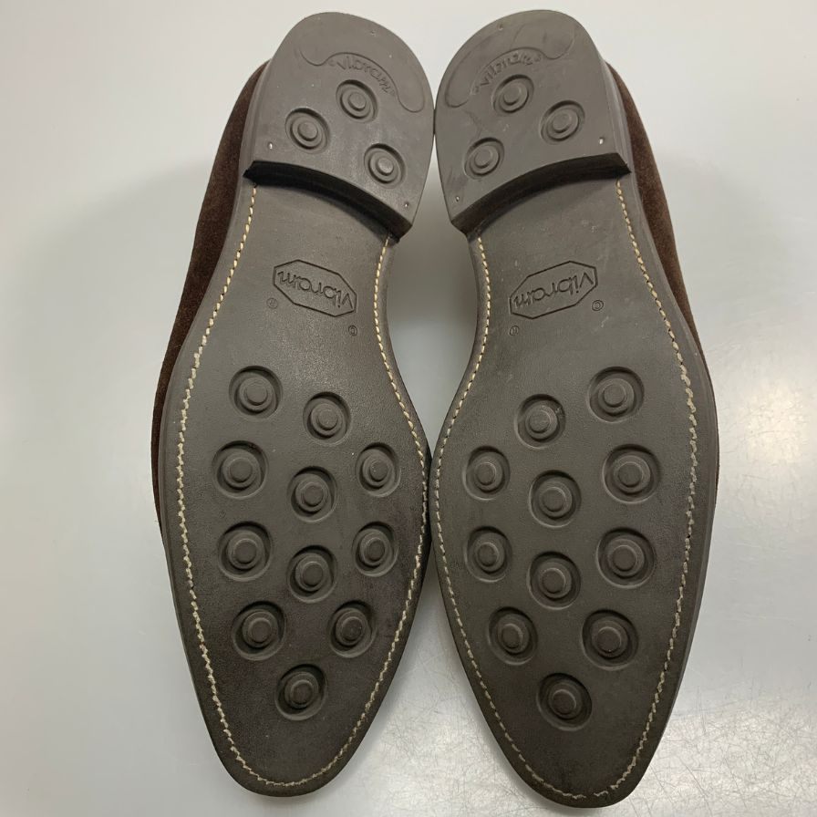 クロケット＆ジョーンズ タッセルローファー ビームスF別注 アルダニー スエード ブラウン サイズUK8E メンズ Crockett & Jones 約27.0cm【AFC36】