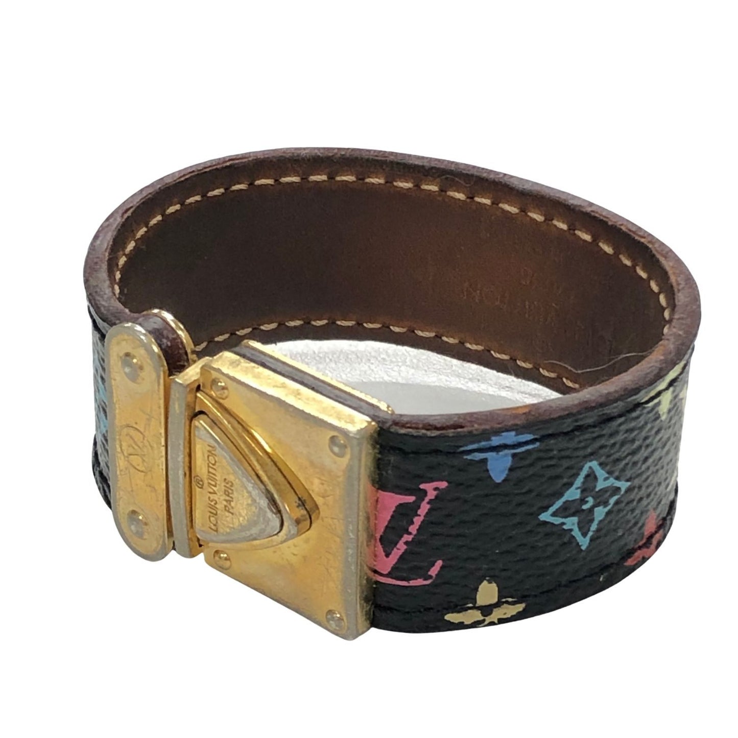 ルイヴィトン ブレスレット モノグラム ブラスレ コアラ M65347 レザー ブラック サイズS LOUIS VUITTON