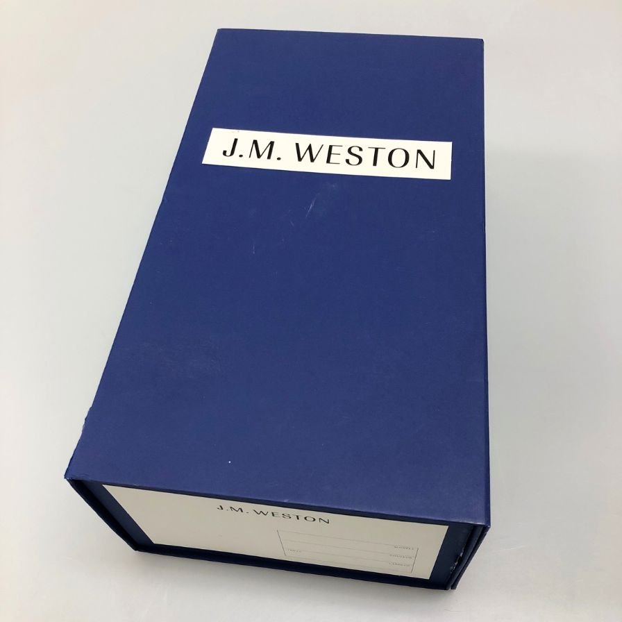 ジェイエムウエストン レザーシューズ Uチップ 641 ゴルフ ボックスカーフ グレー サイズ7E J.M.WESTON ビジネスシューズ 約25.5cm【LA】【中古】