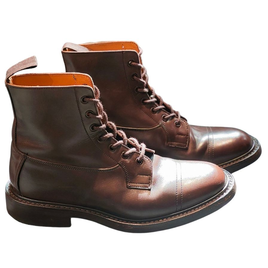 トリッカーズ カントリーブーツ グラスミア M6895 メンズ サイズ8 ブラウン系 Tricker's GRASSMERE ブーツ 約26.0cm【LA】【中古】