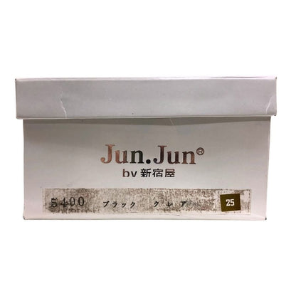ジュンジュンバイ新宿屋 パンプス ヒール レザー 5400 ブラック サイズ25.0cm レディース Jun.Jun by shinjukuya 約25.0cm【7-13】