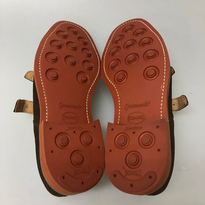 サンダース ダブル モンクストラップ スエード ブラウン サイズUS7 メンズ SANDERS 約25.0cm【AFD14】