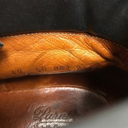 パラブーツ レザーシューズ ショートブーツ MILLY ミリー ブラック サイズ40 Paraboot ブーツ 約25.0cm【LA】【中古】