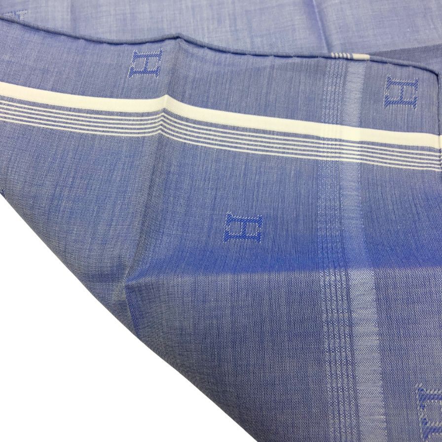 エルメス ハンカチ コットン100% ブルー系 レディース HERMES