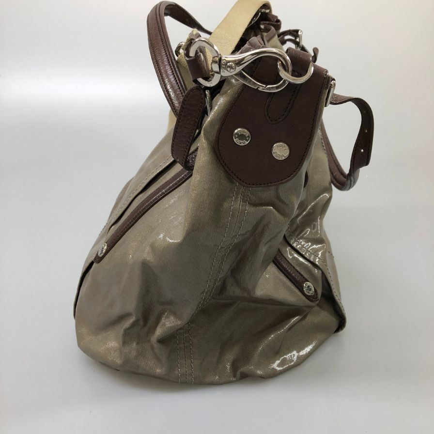 トッズ Gライン 2way ショルダーバッグ トートバッグ　グレー TODS【AFE8】