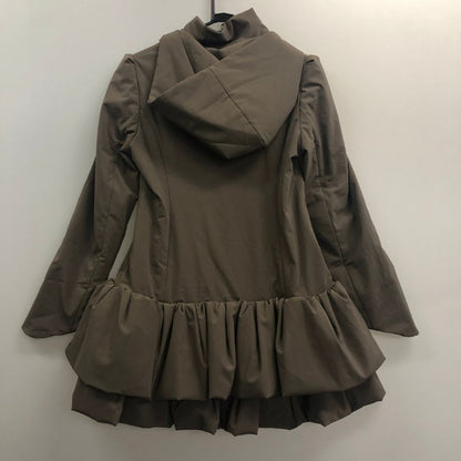 美品◆フォクシーニューヨーク ブリリアントコート チャコールグレー サイズ38 レディース 日本製 FOXEY NEW YORK 【AFA14】