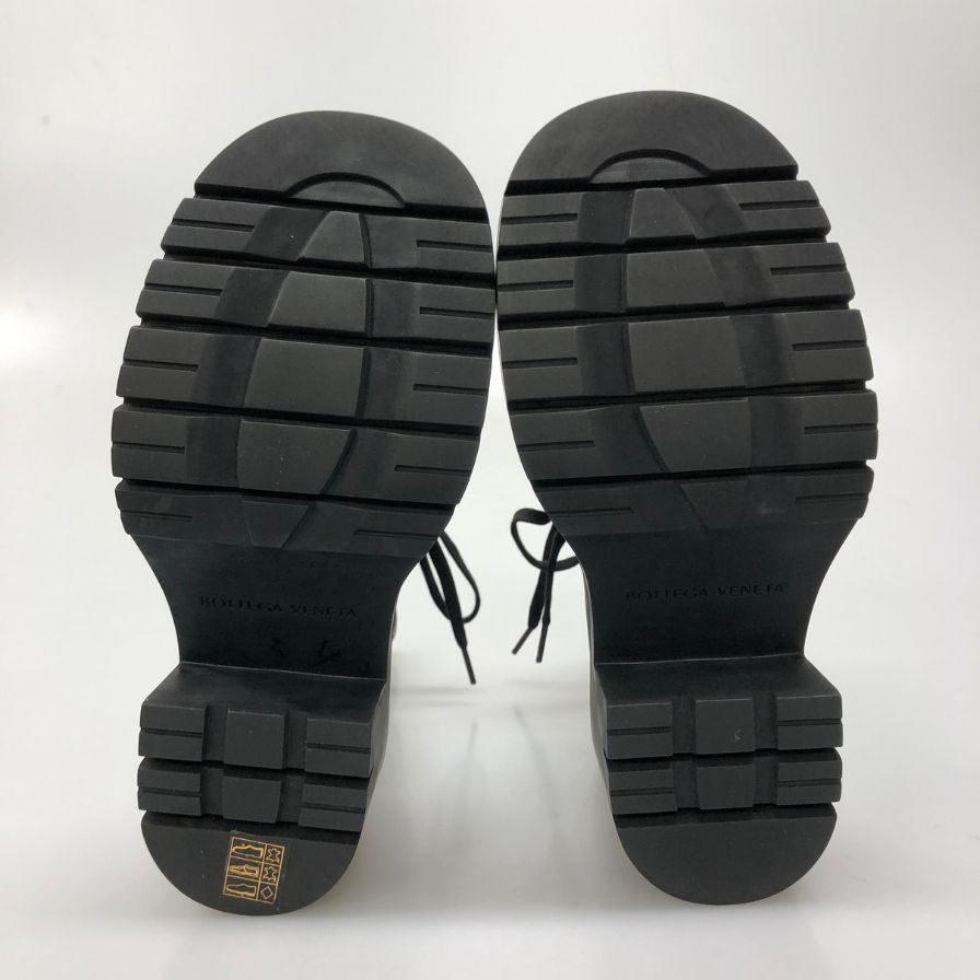 ボッテガヴェネタ ブーツ LUG ANKLE ブラック サイズ36 レディース BOTTEGA VENETA 約23.0cm【AFD15】