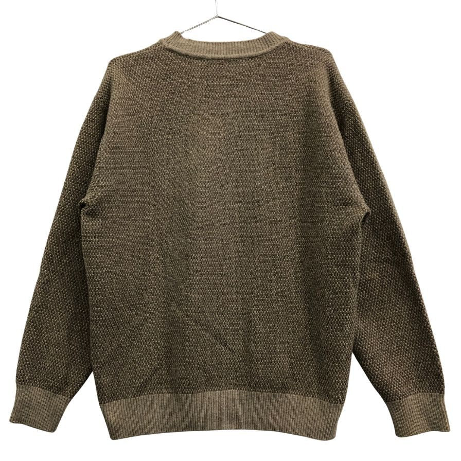 極美品◆サルヴァトーレフェラガモ ニット セーター ウール カシミヤ グレー メンズ サイズM Salvatore Ferragamo 【AFB6】