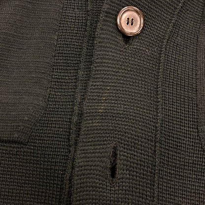 美品◆イヴサンローラン フラップ付きニットカーディガン ネイビー サイズL メンズ Yves Saint Laurent 【AFB37】