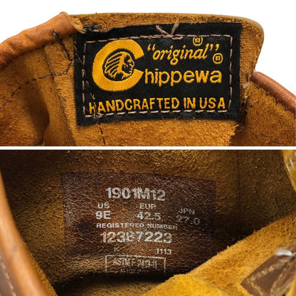 チペワ エンジニアブーツ 1901M12 オリジナル スチールトゥ ブラウン系 メンズ サイズ27.0㎝ CHIPPEWA 約27.0cm【AFD4】