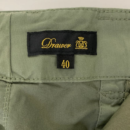 ドゥロワー ギャバジンベルト ワイドパンツ カーキ レディース サイズ40 DRAWER 【AFB45】