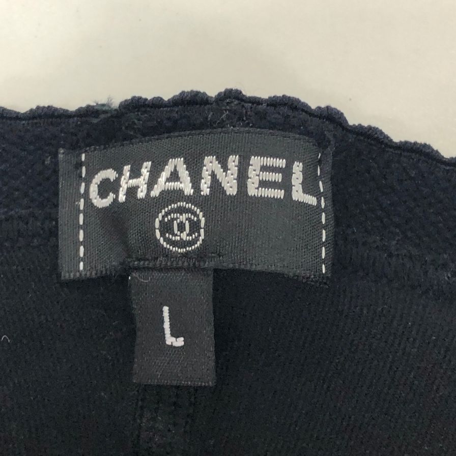 シャネル タイツ レース ブラック サイズL CHANEL