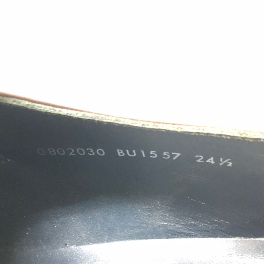 バーバリー コインローファー カーフ スクエアトゥ メンズ ブラウン サイズ24.5cm BURBERRY 約24.5cm【AFD6】