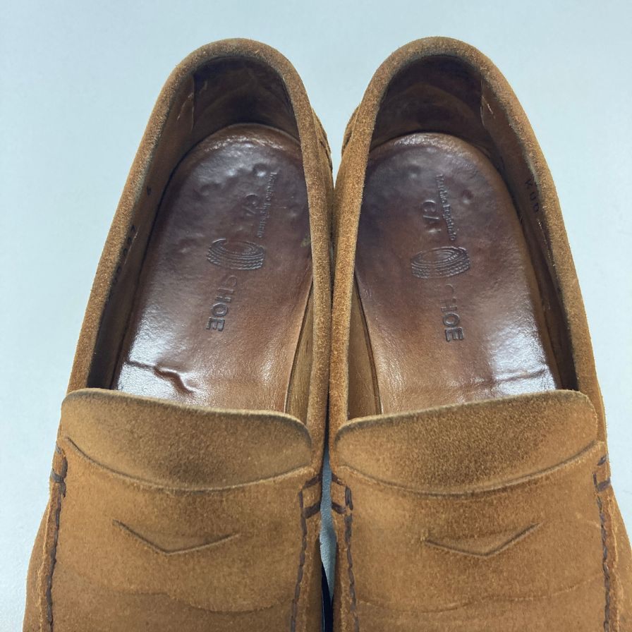 カーシュー ドライビングシューズ  スエード ブラウン サイズ6 メンズ CAR SHOE 約25.0cm【AFC53】