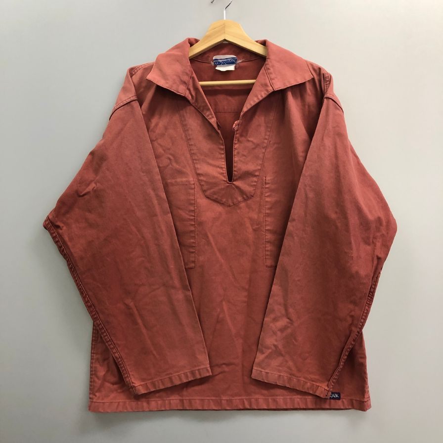 中古◆ルグラジック プルオーバー ジャケット  フィッシャーマンスモック ボルドー系 サイズ48 メンズ  LE GLAZIK 【AFB2】