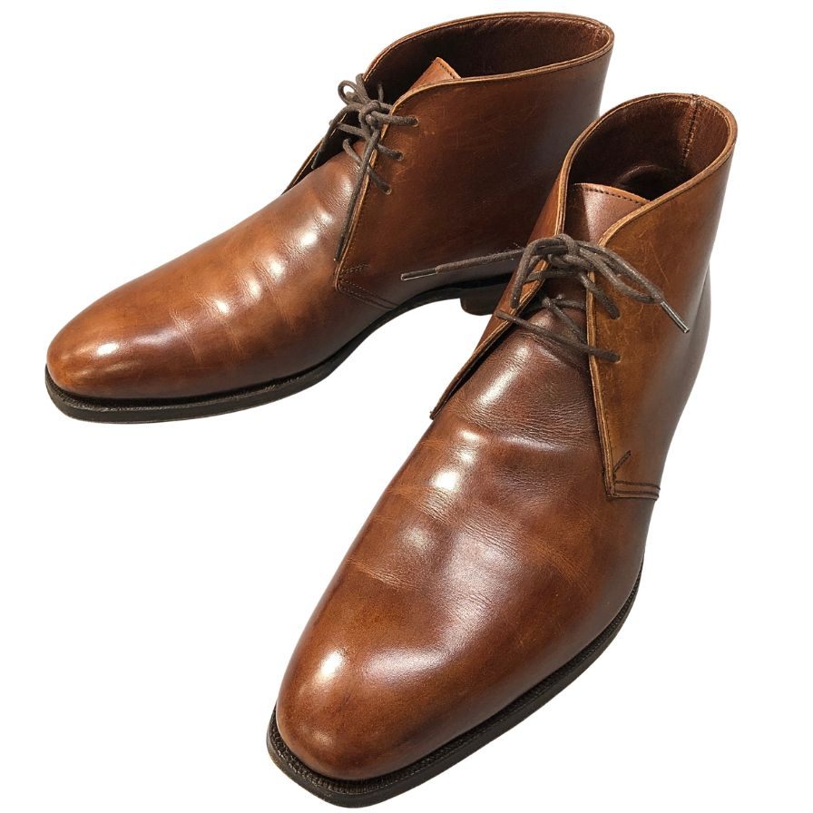 クロケット&ジョーンズ チャッカブーツ キャンベリー2 CAMBERLEY2 ブラウン メンズ UK7.5E CROCKETT&JONES 約26.5cm【AFC41】