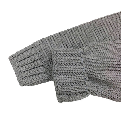 美品◆ザノーネ ニット スキッパー コットン100％ メンズ グレー サイズ44 ZANONE 【AFB45】