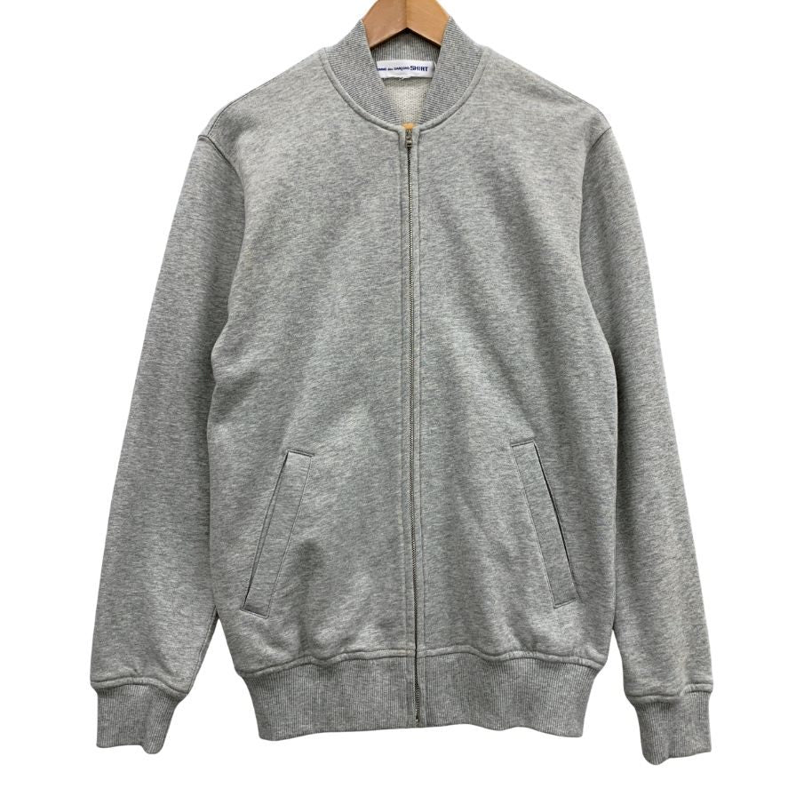 美品◆コムデギャルソンシャツ×カウズ スウェット ジップアップ バックプリント グレー メンズ サイズ不明 FH-T002 COMME des GARONS SHIRT×kaws 【AFB21】