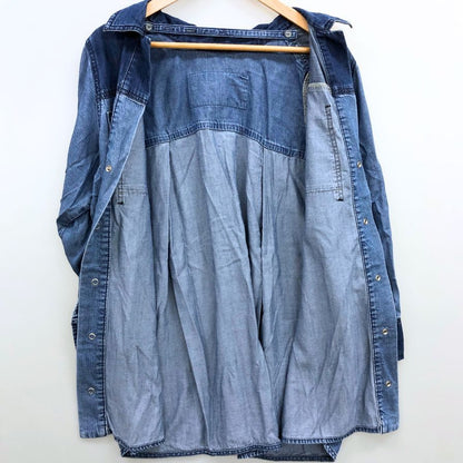 極美品◆ディーゼル デニムシャツ チュニック丈 レディース サイズXXS DIESEL 【AFB14】