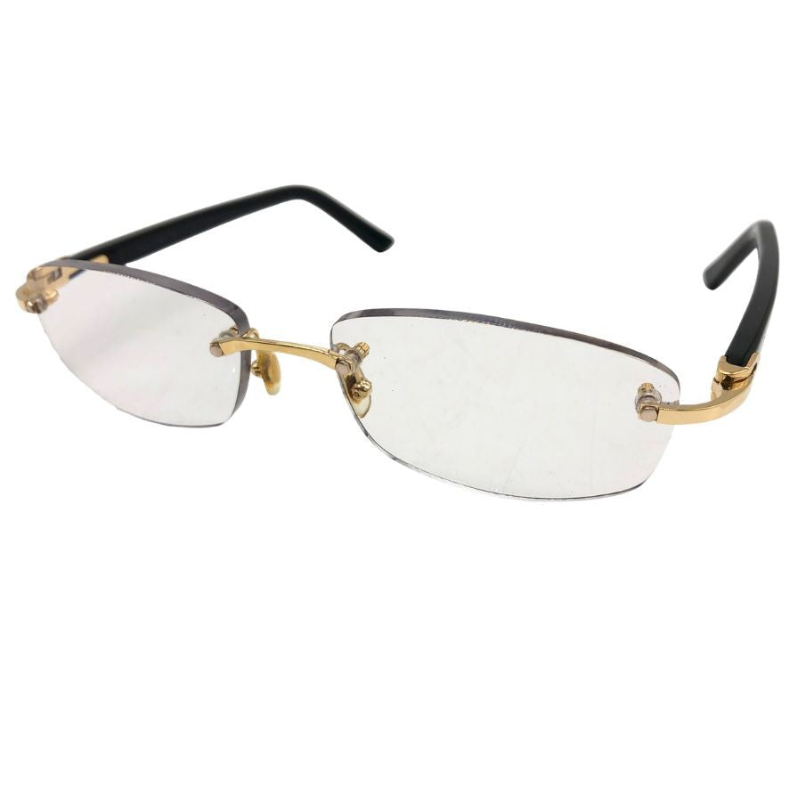 カルティエ アイウェア リムレス シグネチャー C ドゥ ゴールド金具 135 レディース Cartier【AFI13】