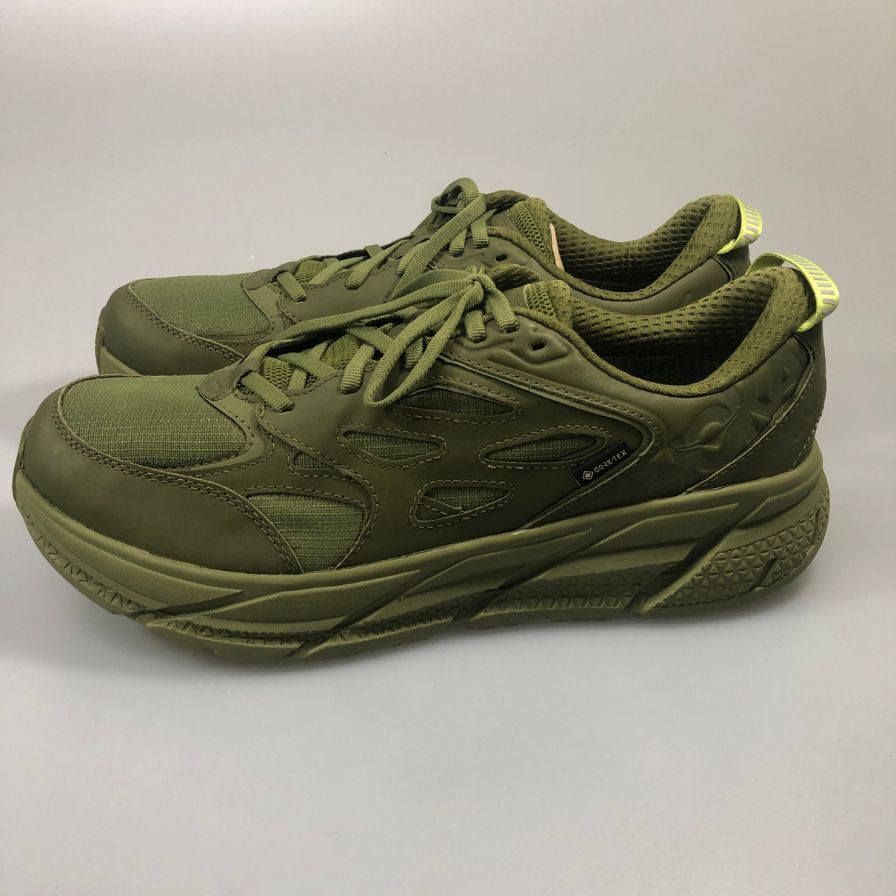 ホカ オネオネ 1129972 クリフトン L ゴアテックス スニーカー カーキ サイズ28.5㎝ HOKA ONEONE CLIFTON L GTX 約28.5cm【AFD4】