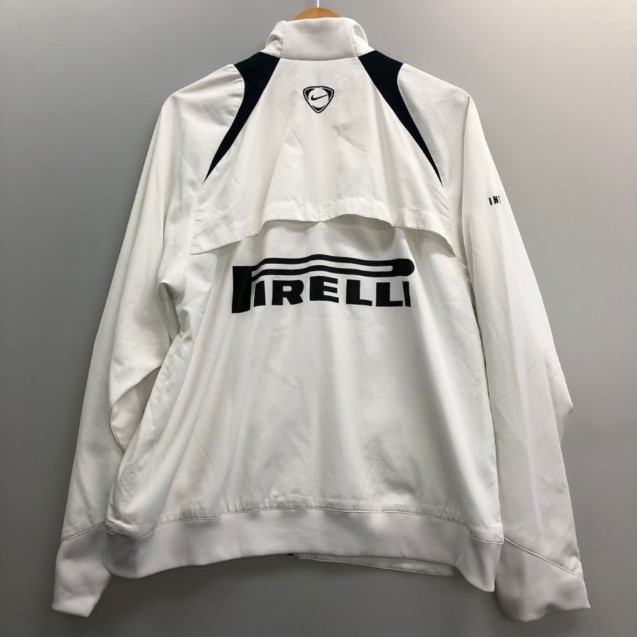 中古◆ナイキ ピレリ インテル 1908 ジップアップジャケット ホワイト メンズ サイズM NIKE 【AFB7】