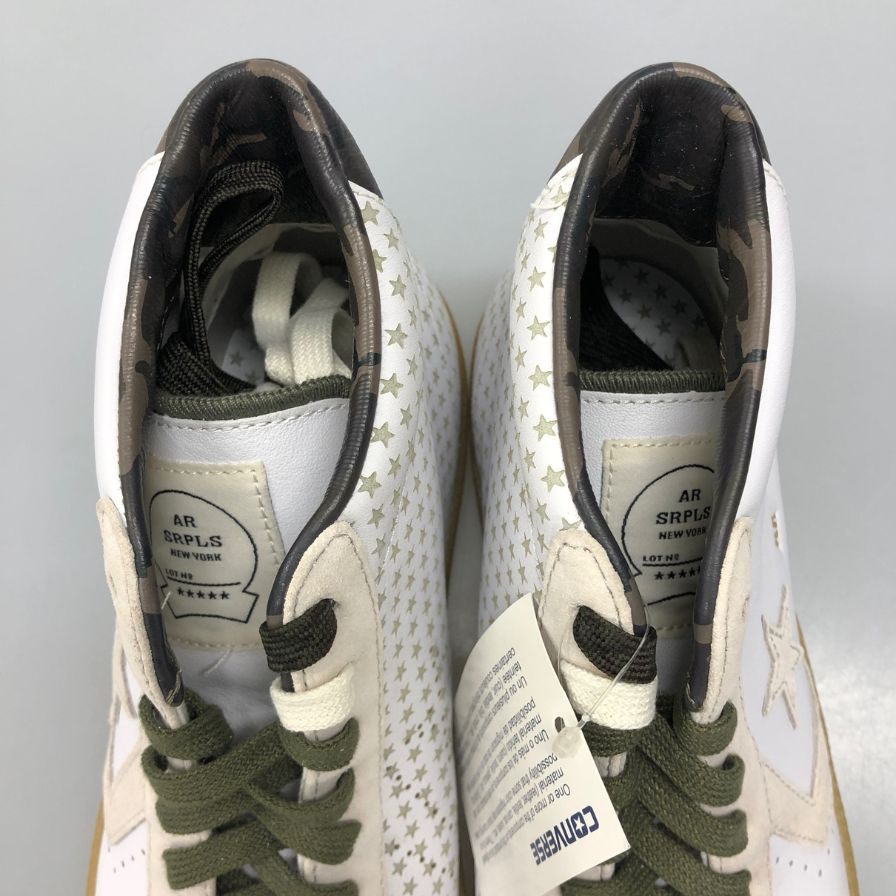 コンバース アロハラグ スニーカー ハイカット メンズ ホワイト サイズ28.5cm CONVERSE AR SRPLS 約28.5cm【AFC47】