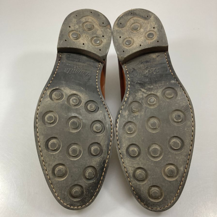 ジャランスリワヤ プレーントゥ 98651 EDWARD カーフ ブラウン サイズUK9.5 Jalam Sriwijaya ビジネスシューズ 約28.0cm【LA】【中古】
