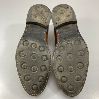 ジャランスリワヤ プレーントゥ 98651 EDWARD カーフ ブラウン サイズUK9.5 Jalam Sriwijaya ビジネスシューズ 約28.0cm【LA】【中古】
