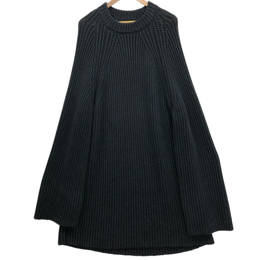 美品◆エムエムシックスメゾンマルジェラ 19AW ニットワンピース ローゲージ ブラック レディース サイズS MM6 Maison Margiela 【AFB56】