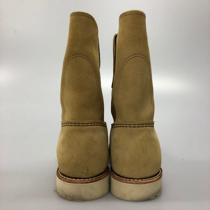 レッドウィング ペコスブーツ スウェード USA製 2025年 8168 ベージュ メンズ サイズUS8.5 RED WING ブーツ 約26.5cm【LA】【中古】