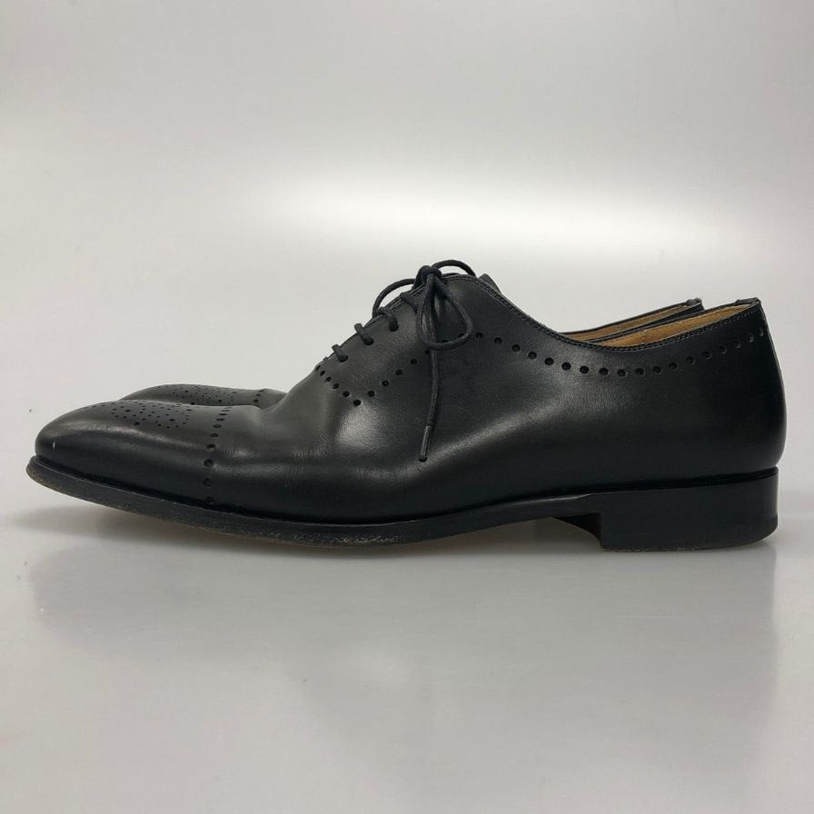 マグナーニ レースアップシューズ ホールカット メダリオン ブラック メンズ サイズ41 17505 MAGNANNI 約26.0cm【AFC47】