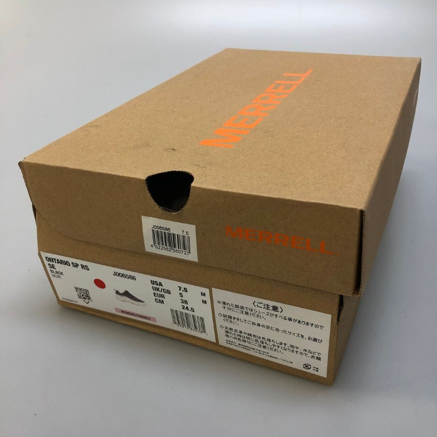 メレル スニーカー ONTARIO SPEED RS レディース サイズ24.5 ブラック系 MERRELL 約24.5cm【AFD2】