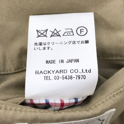 美品◆オーディナリートゥルース  ウエザー  バルマカーンコート  シングルラグラン メンズ ベージュ サイズ40 ORDINARY TRUTH 【AFA8】