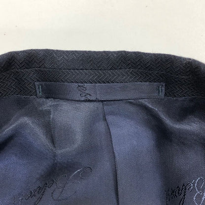 新品同様◆ベルベスト ウール シルク ジャケット 2釦 メンズ ダークネイビー メンズ サイズ48 Belvest 【AFA11】