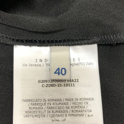 美品◆モンクレール 21AW プルオーバーパーカー CAMICIA アセテート×レーヨン レディース サイズ40 ブラック×ベージュ G20932F00003 MONCLER 【AFB50】