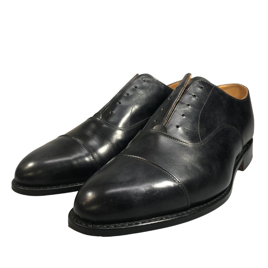 トリッカーズ レザーシューズ ストレートチップ カーフ ブラック 8042 ブラック メンズ サイズ 7.5 Tricker`s APPLETON ビジネスシューズ 約25.5cm【LA】【中古】